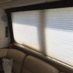 white honeycomb shades