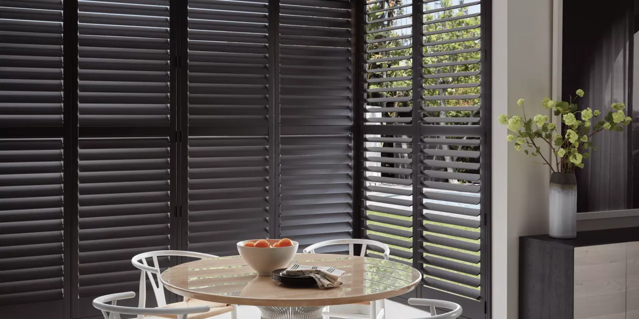 Wood Shutters with Arch